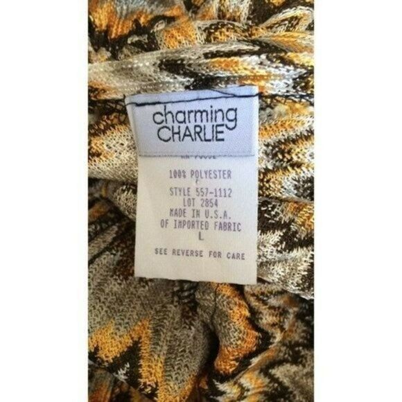 Charming Charlie Dress Size Large V Low Neckline and back Knee-length Pull Over - Picture 7 of 11